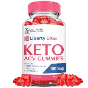 Version 1.0.0 Liberty Bites Keto ACV gomas suplemento vegano 60 cuenta