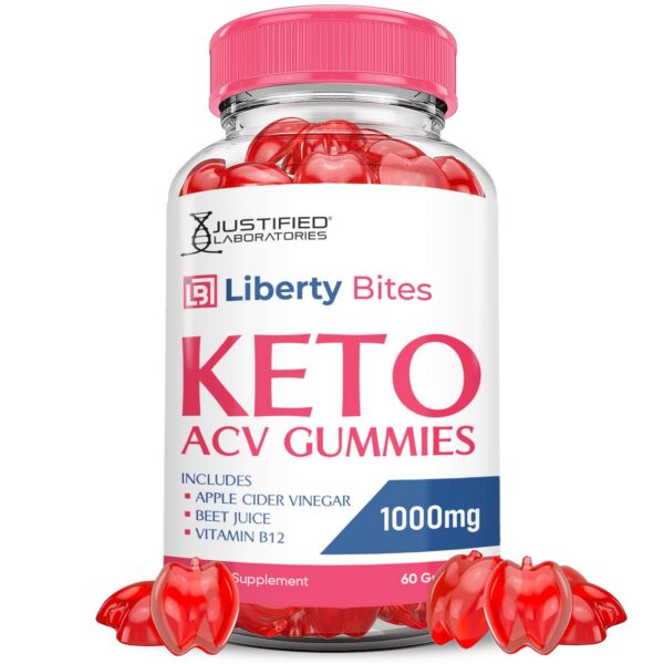 Liberty Bites Keto ACV gomas suplemento vegano 60 cuenta