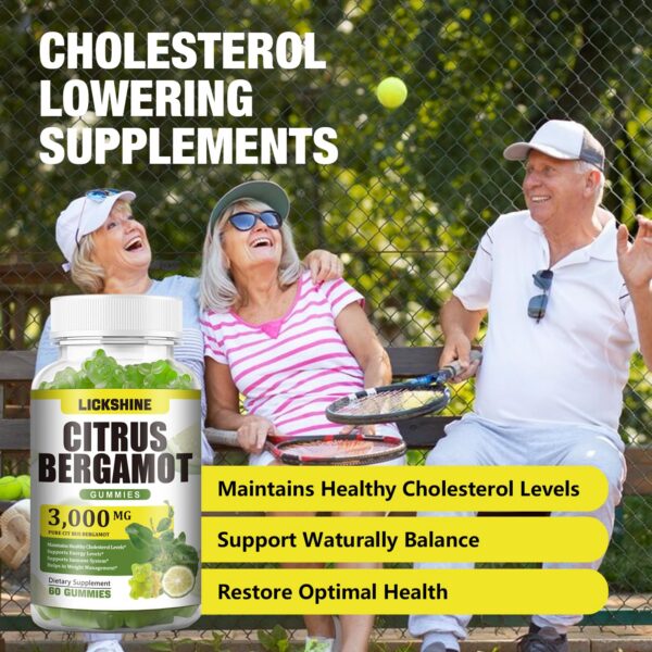 Frasco con etiqueta de bergamota