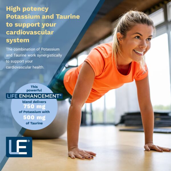 Detalle de cápsulas Life Enhancement Cardio Potassium