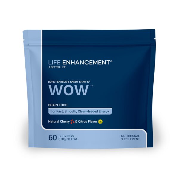 Version 1.0.0 Life Enhancement WOW polvo multivitamínico sabor cereza cítrica