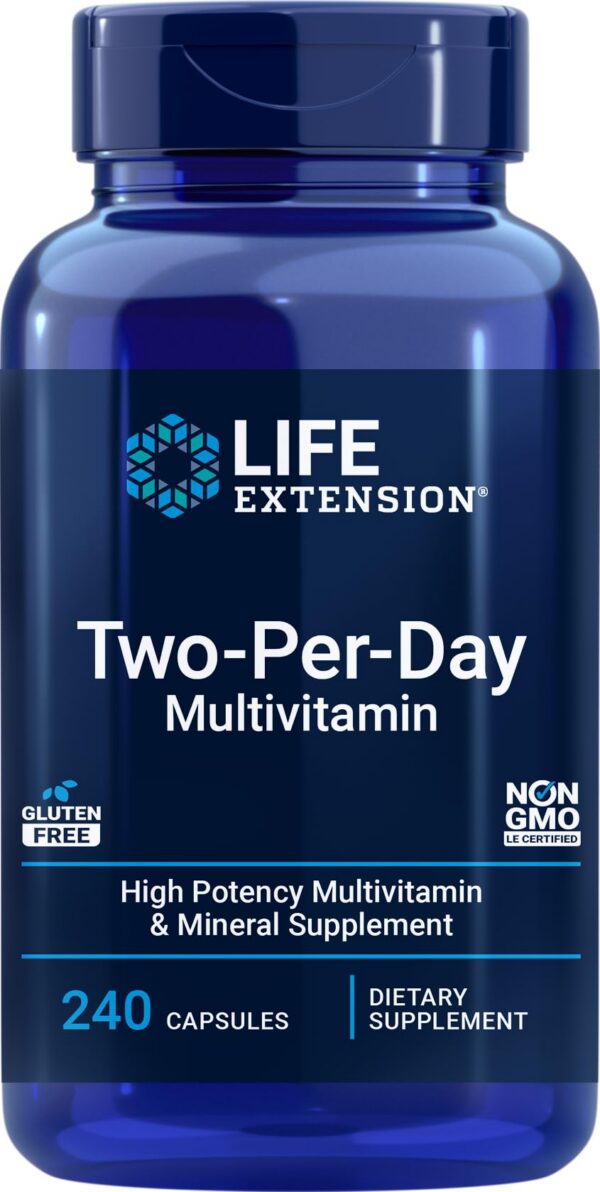 Version 1.0.0 Life Extension multivitamínico frente al envase