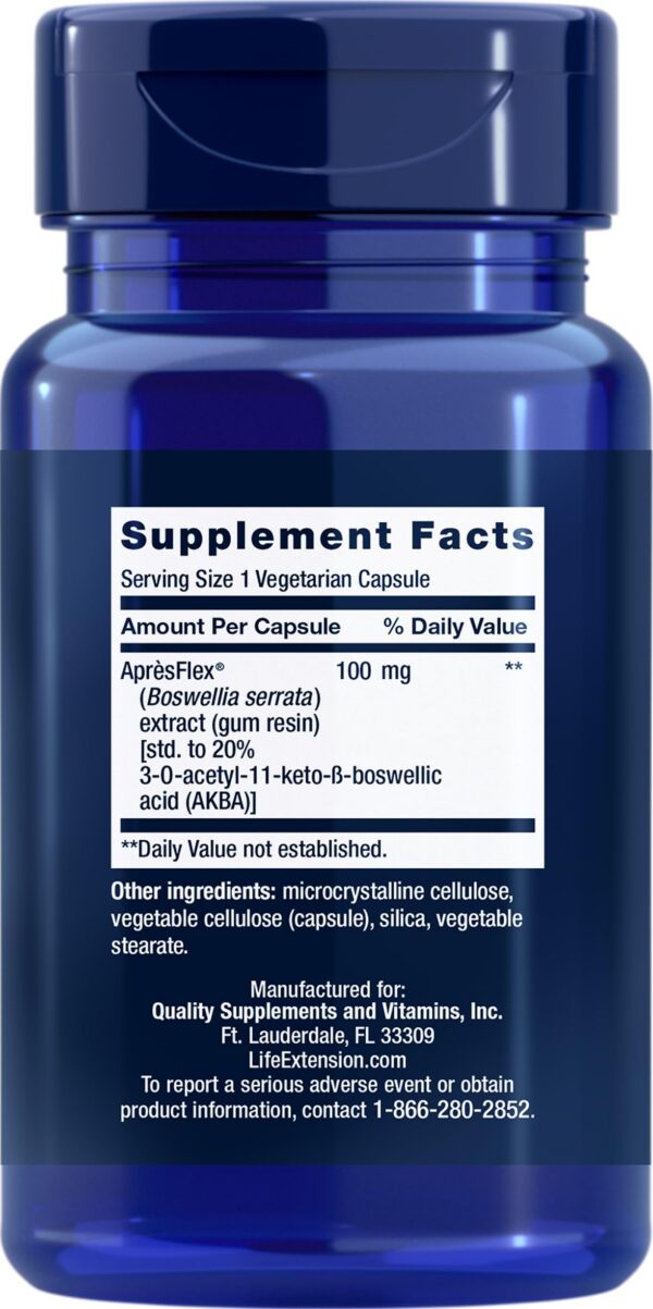 Etiqueta Life Extension 5-LOX Inhibitor ApresFlex