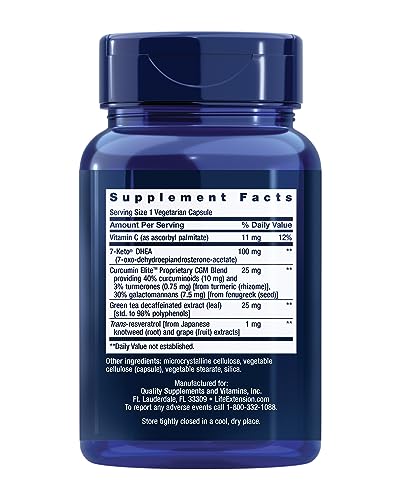 Life Extension 7-Keto DHEA Metabolite label close-up