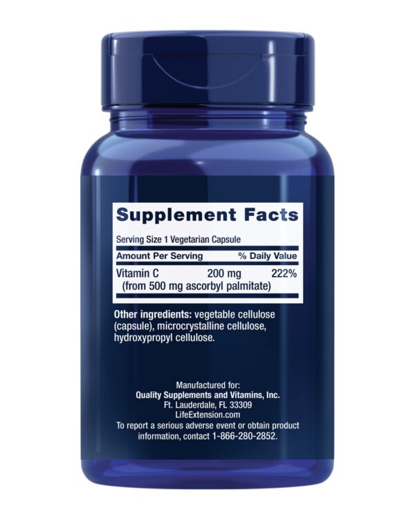 Version 1.0.0 Cápsulas de ascorbyl palmitate 500 mg