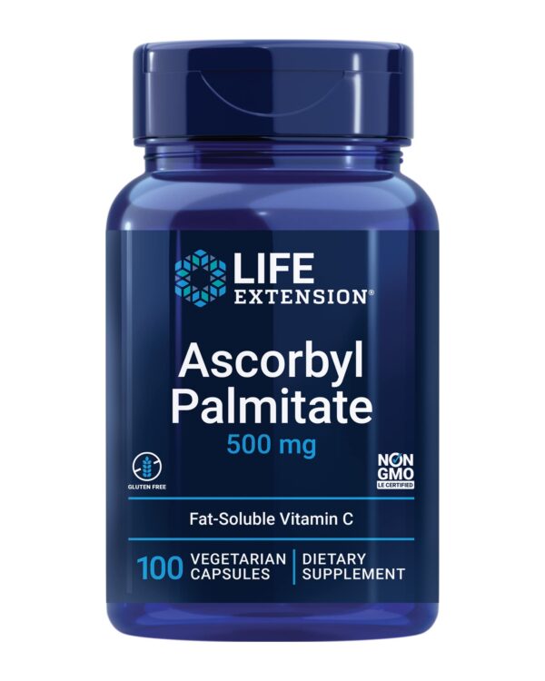 Version 1.0.0 Life Extension Ascorbyl Palmitate frasco frontal