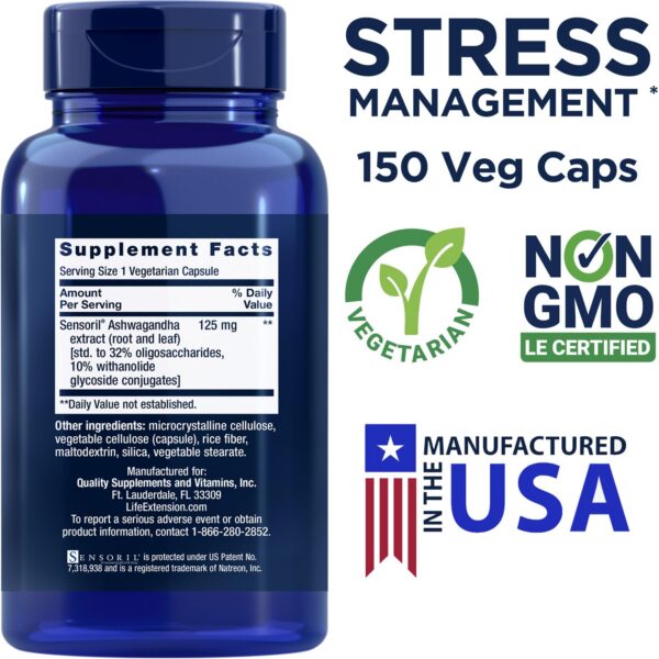 Etiqueta Life Extension Ashwagandha