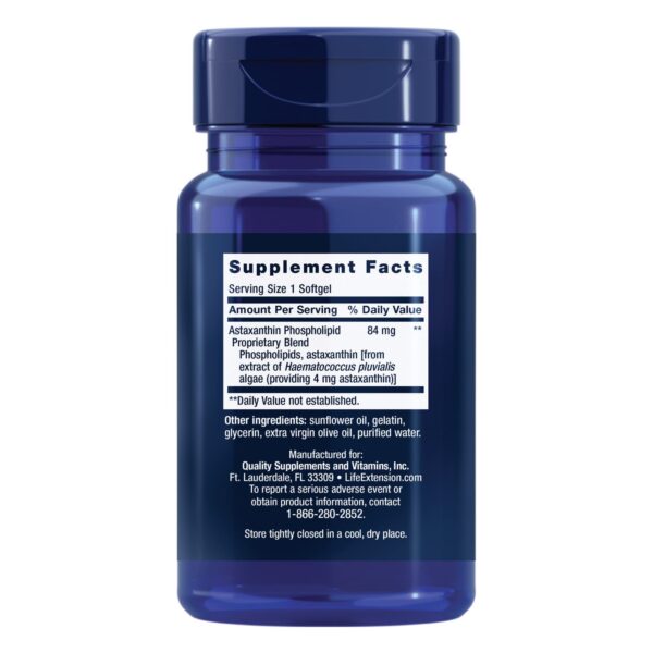 Fosfolípidos en fórmula de astaxantina