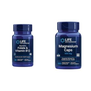 Version 1.0.0 Frente del envase Life Extension BioActive Folate y B12