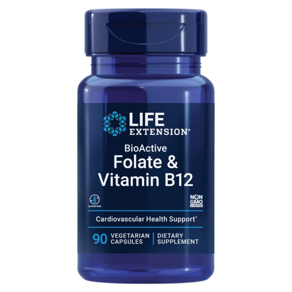 Etiqueta BioActive Folate y B12 5-MTHF y metilcobalamina