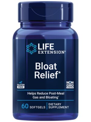 Version 1.0.0 Life Extension Bloat Relief suplemento 60 cápsulas para digestión