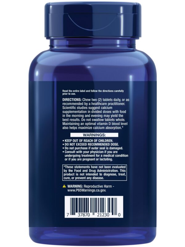 Tabletas masticables de calcio Life Extension Bone Restore