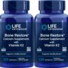 Paquete de suplemento Life Extension Bone Restore con calcio y vitamina K2