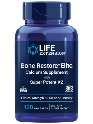 Life Extension Bone Restore Elite suplemento calcio 120 cápsulas