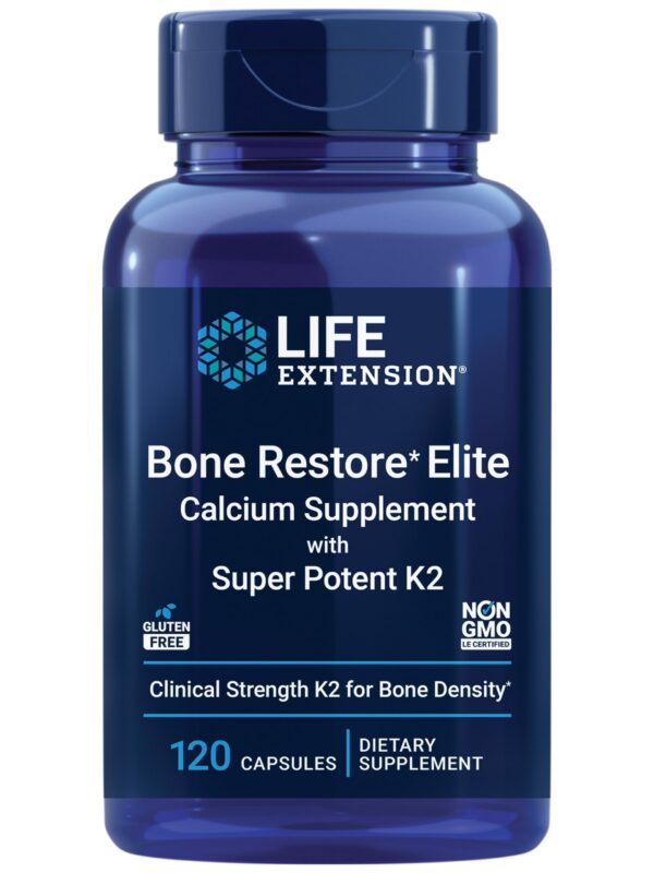 Life Extension Bone Restore Elite suplemento calcio 120 cápsulas