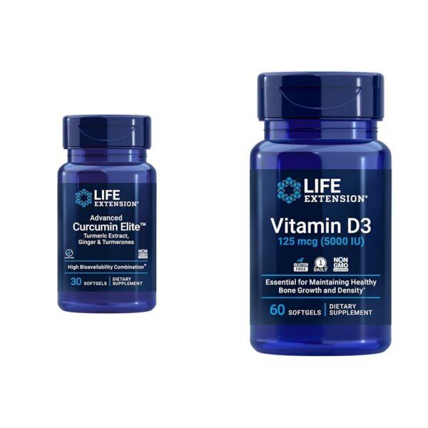 Version 1.0.0 Life Extension cápsulas blandas Curcumin Elite vitamina D3 30 unidades