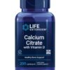 Frasco Life Extension Citrato de calcio con vitamina D 200 cápsulas