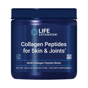 Version 1.0.0 Life Extension colágeno en polvo etiqueta frontal