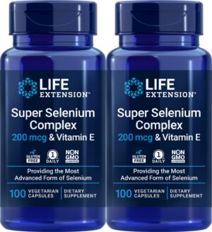 Life Extension Complejo de selenio superior 200 mcg y vitamina E