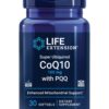Etiqueta lateral Life Extension CoQ10 ubiquinol con PQQ
