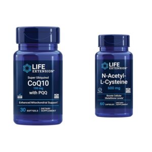 Life Extension CoQ10 ubiquinol frasco frontal