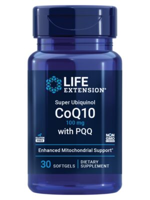 Life Extension CoQ10 Ubiquinol con PQQ 30 softgels paquete
