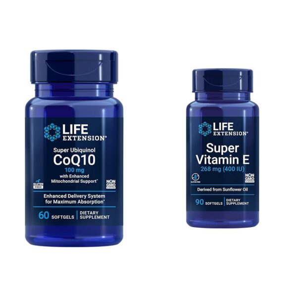 CoQ10 ubiquinol y shilajit frasco frontal