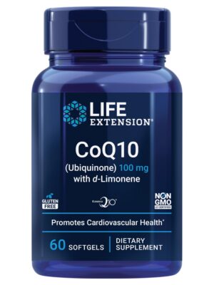 Life Extension CoQ10 con d-Limoneno envase frontal