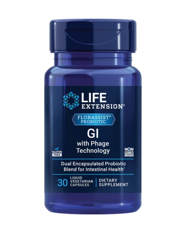 Life Extension FLORASSIST GI 30 cápsulas vegetarianas digestivas