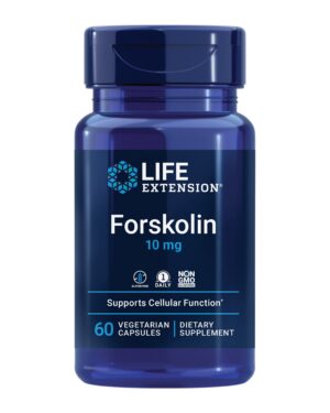 Version 1.0.0 Frasco de Forskolin Life Extension con 60 cápsulas