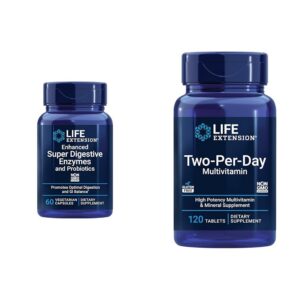 Frente del envase Life Extension con enzimas digestivas