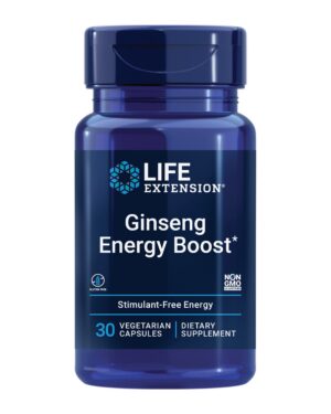 Life Extension ginseng boost energética 30 cápsulas