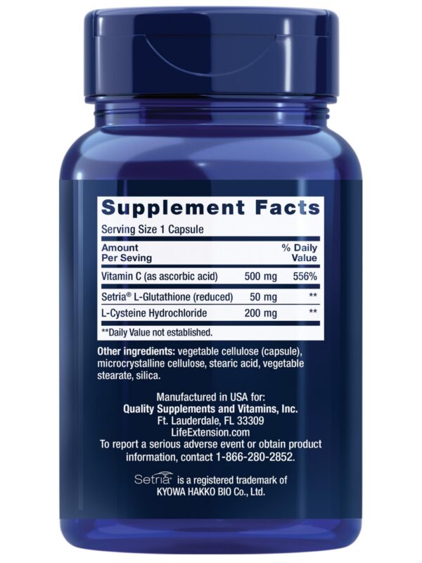 Cápsulas de Life Extension Glutatión