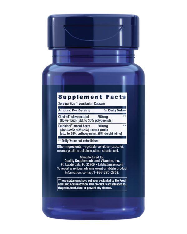 Version 1.0.0 Etiqueta de Glycemic Guard Life Extension