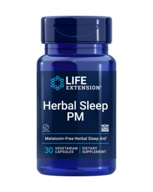 Life Extension Herbal Sleep PM envase frontal 30 cápsulas