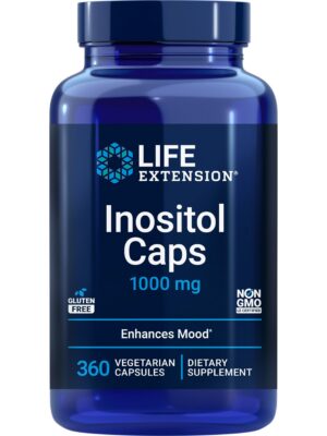 Frasco de Inositol Life Extension 1000 mg