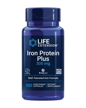 Version 1.0.0 Frasco de Life Extension Iron Protein Plus