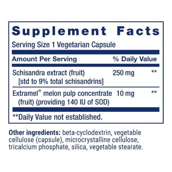 Etiqueta del producto Life Extension