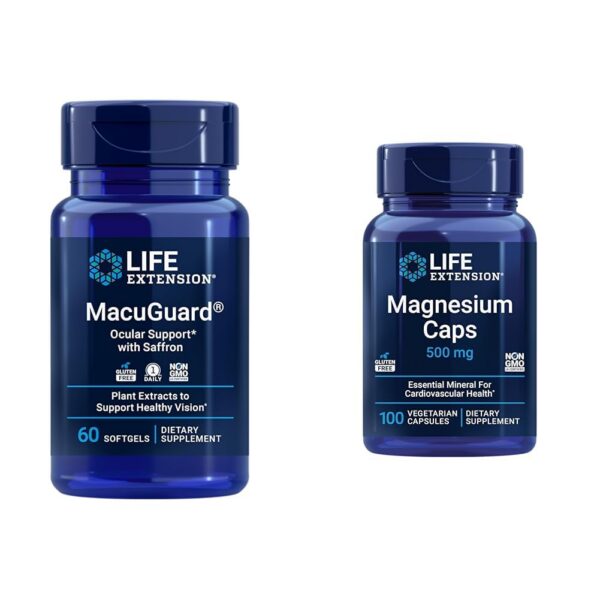 Frente de Life Extension MacuGuard con Magnesio