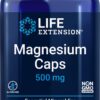 Frasco de cápsulas de Magnesio Life Extension 500 mg