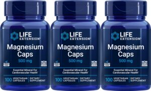 Frasco de Life Extension Magnesio 500 mg
