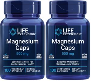 Frasco Life Extension Magnesium Caps 500 mg