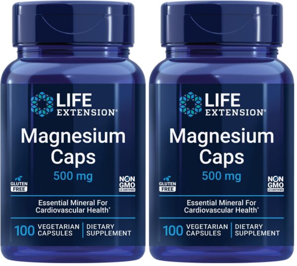 Frasco Life Extension Magnesium Caps 500 mg