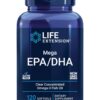 Frente de Life Extension Mega EPA/DHA frasco 120 cápsulas blandas
