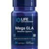 Frasco Life Extension Mega GLA con etiqueta