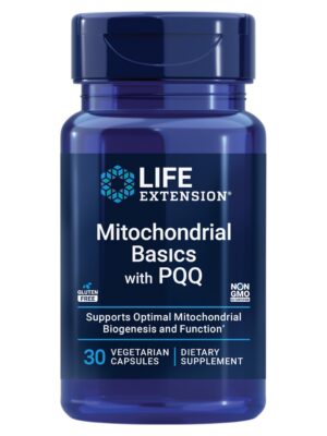 Version 1.0.0 Frasco de Life Extension Mitochondrial Basics 30 cápsulas