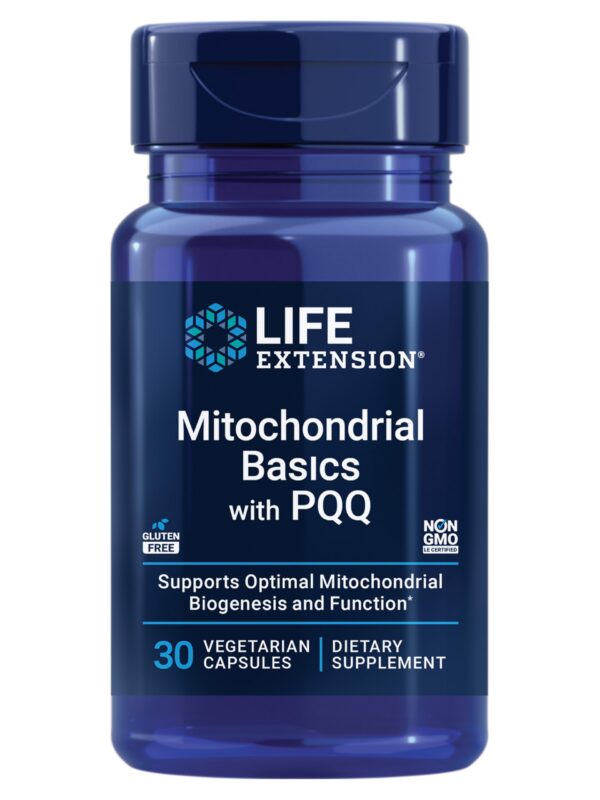 Frasco de Life Extension Mitochondrial Basics 30 cápsulas