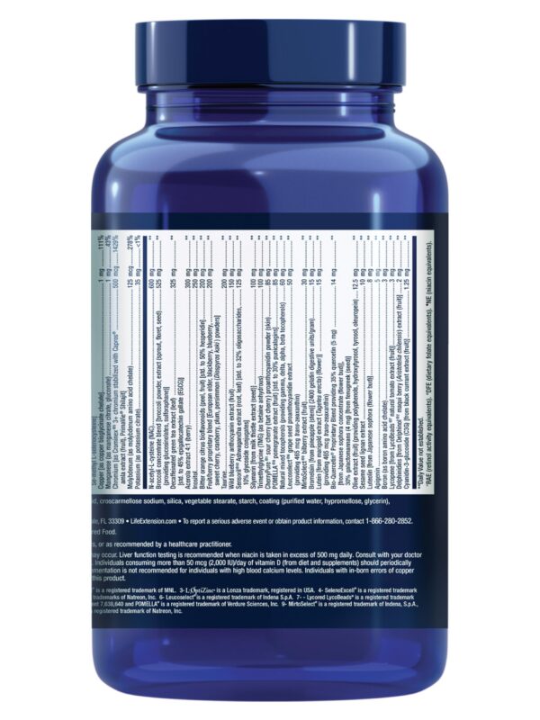 Life Extension Mix Tabletas - Tabletas mostradas