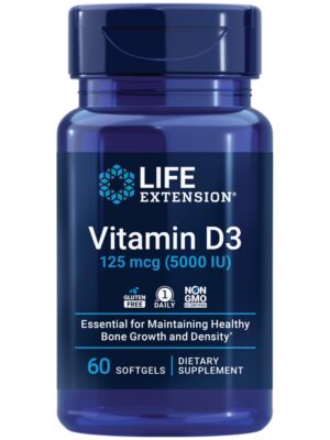 Life Extension multivitamínico Dos al Día 120 tabletas y vitamina D3