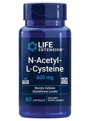 NAC Life Extension 600 mg cápsulas frontal